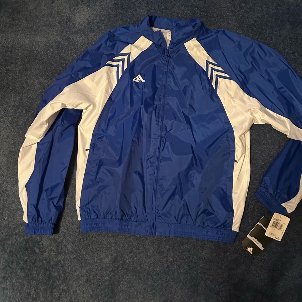 Adidas Windbreaker, large, new